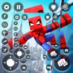 mr spider hero shooting puzzle android application logo